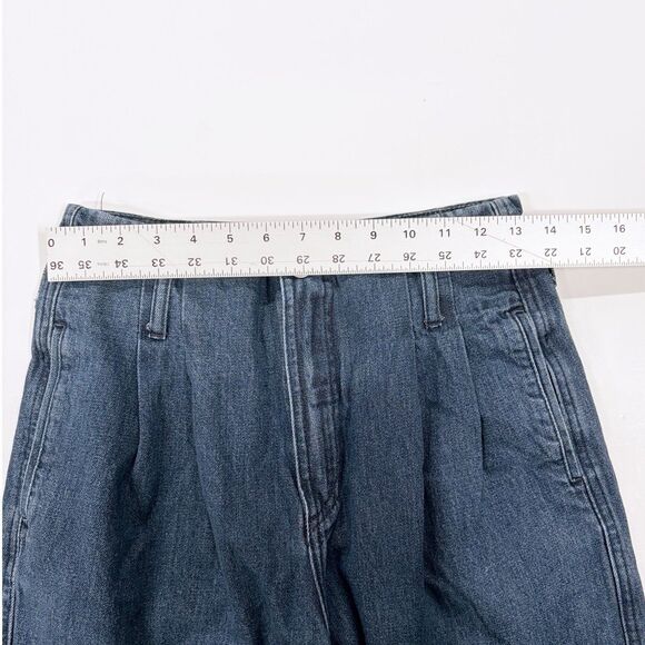 Zara High-Waisted Wide Leg Jeans Raw Hem Denim Vintage Inspired Women’s US 4 - Picture 8 of 12